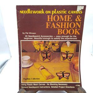 Vintage Plastic Canvas Patterns, Home and Fashion Book by Pat Winson, 1980